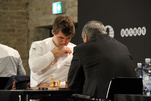 Magnus Carlsen vs. Vassily Ivanchuk, Photo Cathy Rogers 
