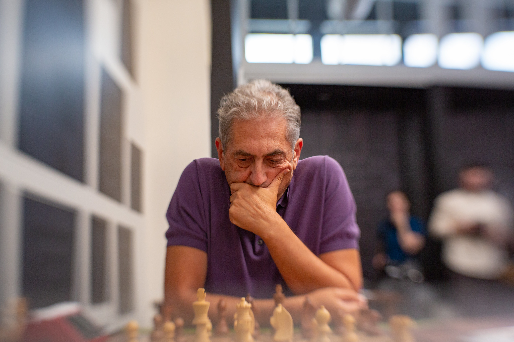 Odessa, Ukraine. 31st Mar, 2022. Elderly men play chess at the