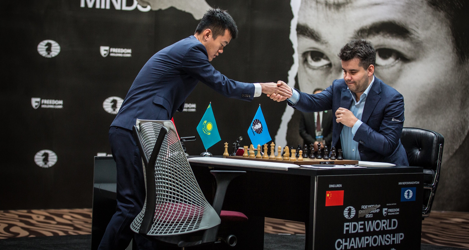 Watch how Ding Liren and Ian Nepomniachtchi cleared the board