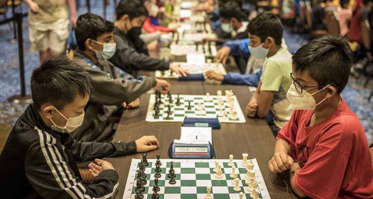 Five-Way Tie at 2022 National Middle School (K-8) Chess Championship