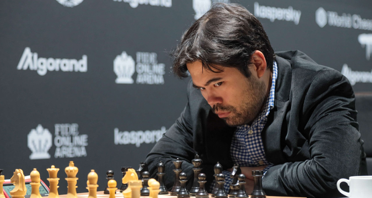 GM Hikaru Nakamura after a draw with Andrey Esipenko in Round 6
