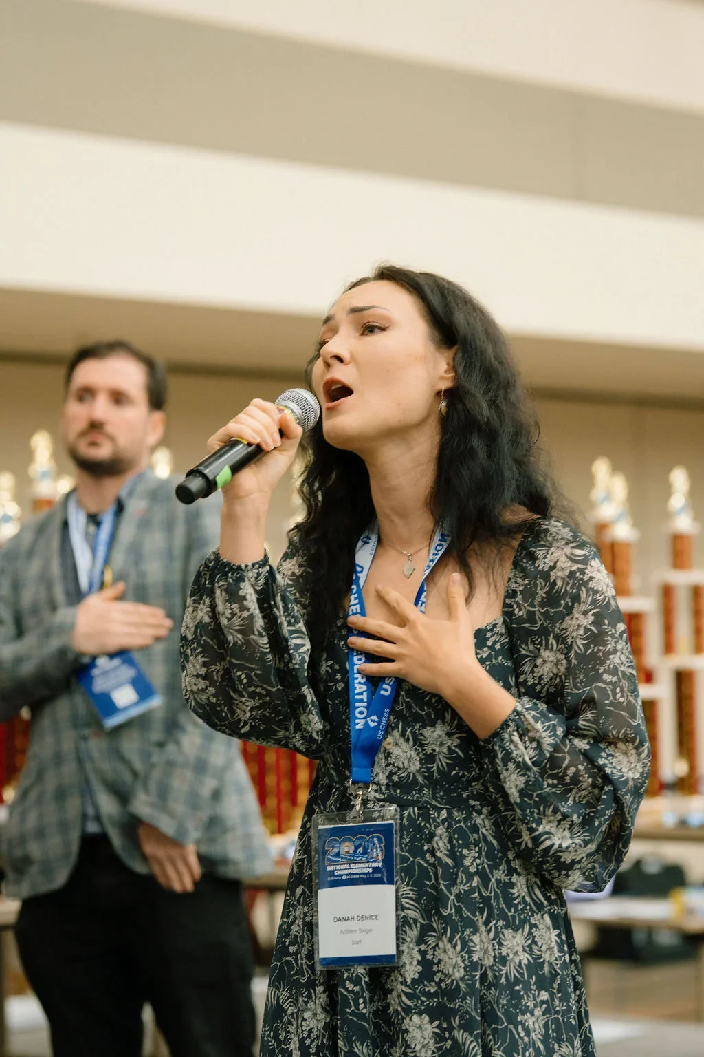 Danah Denice national anthem singing