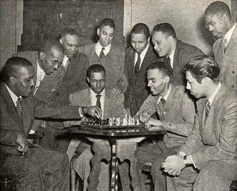 Members of the Paragon Chess Club of Washington, DC, featured in the July 1950 issue of Chess Life
