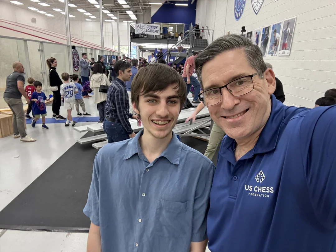Georgia state champion Ethan Sheehan with Dan Lucas.
