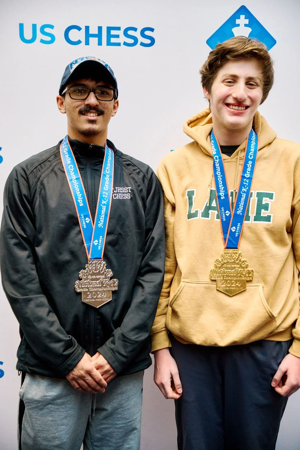 Gupta (L), Kaplan (R) (Caroline King for US Chess)