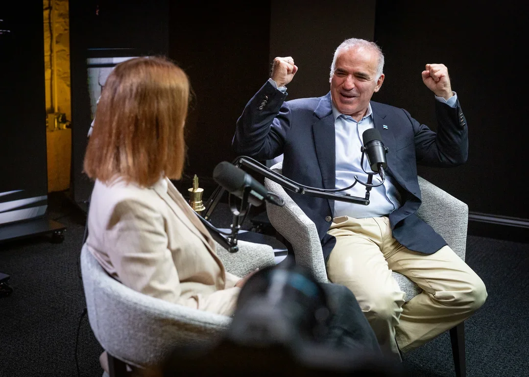 Victorious Kasparov