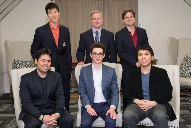 The Golden 2016 team: Robson, Donaldson, Shankland, Nakamura, Caruana and So.
