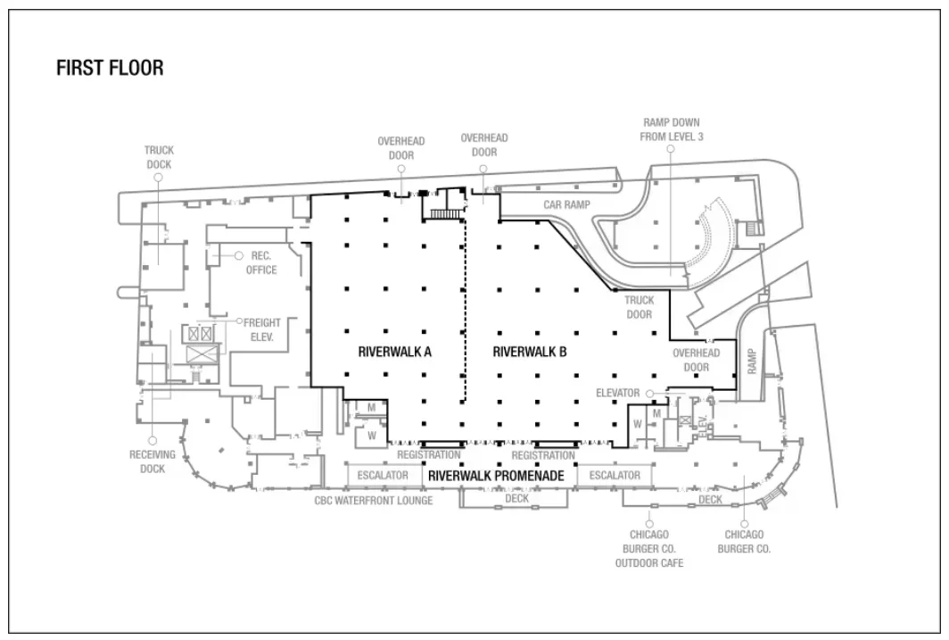Chicago Sheraton Grand 1st Floor Venue Map