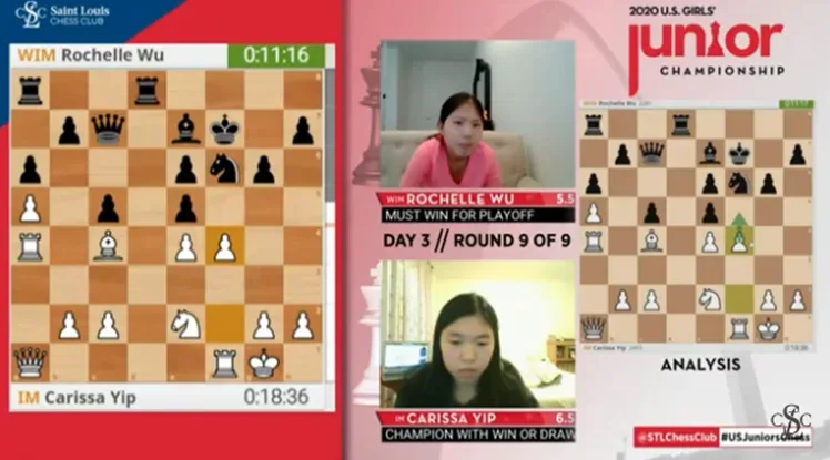 Rochelle Wu vs. Carissa Yip 2020 U.S. Junior Girls Championship