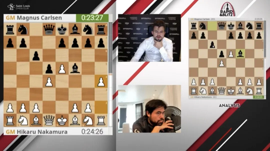 Carlsen-Nakamura from Round 1