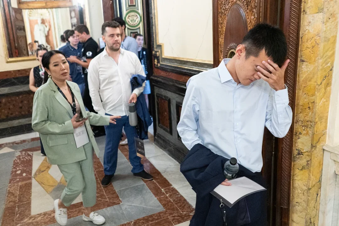 A crestfallen Ding Liren, Round 01, 2022 FIDE Candidates