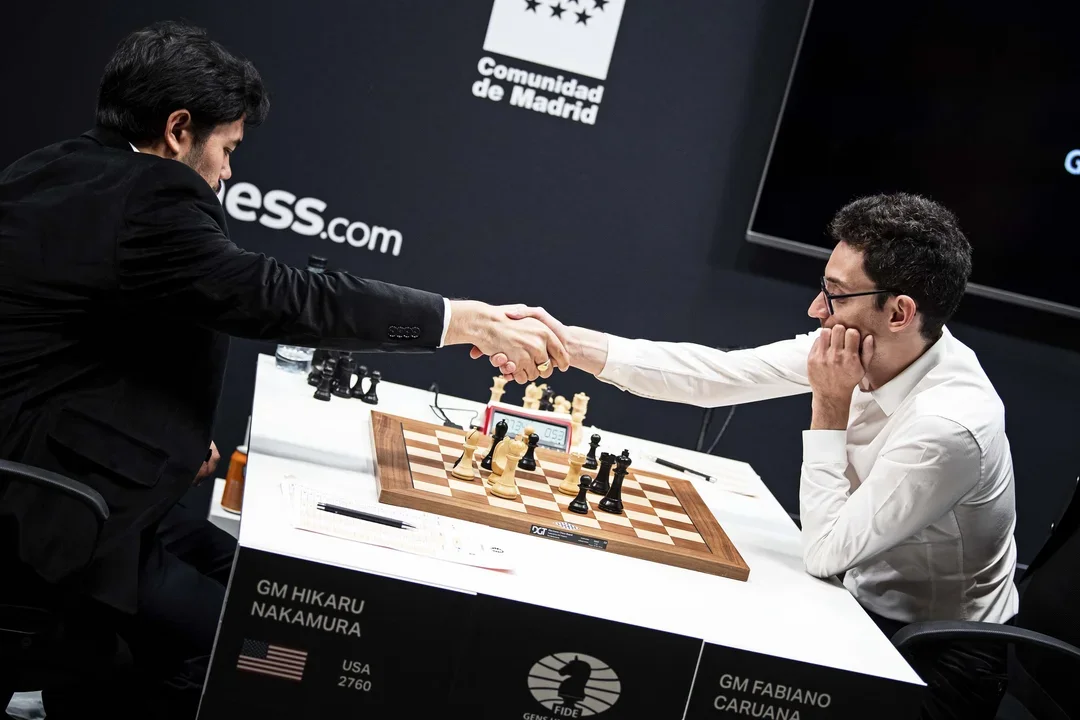 2022 FIDE Candidates Round 8, Nakamura-Caruana