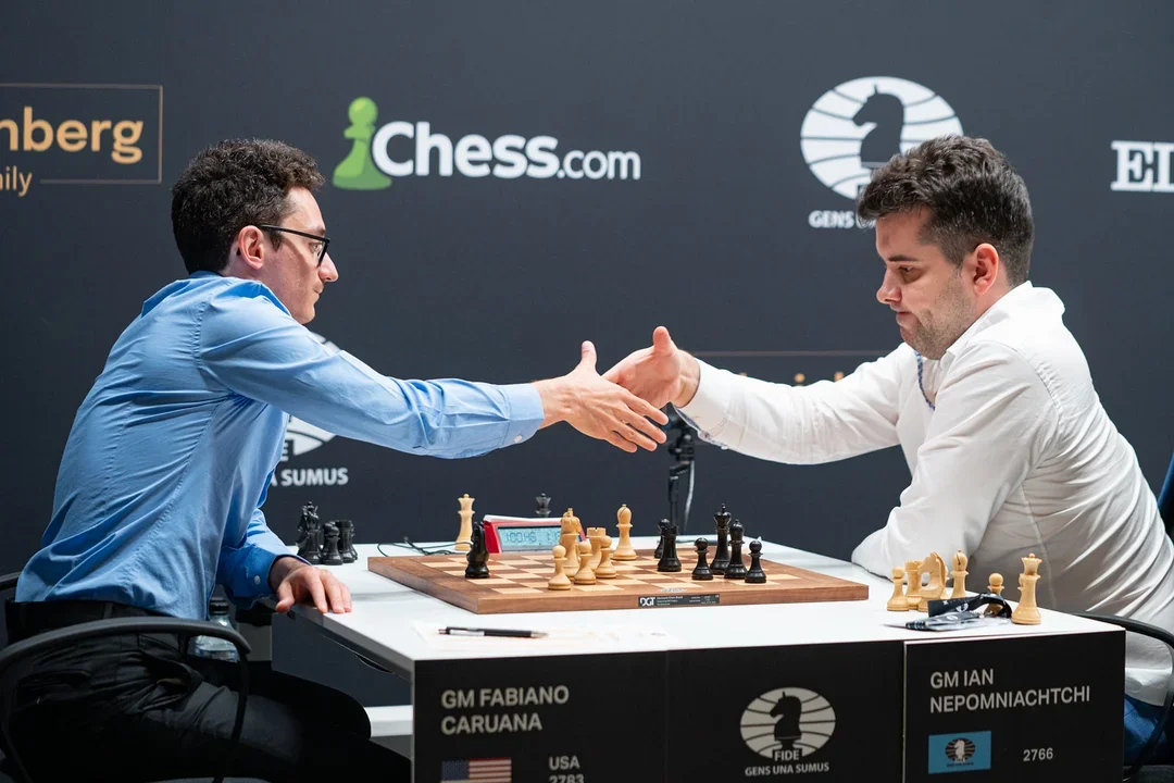 2022 FIDE Candidates Round 9, Caruana-Nepomniachtchi
