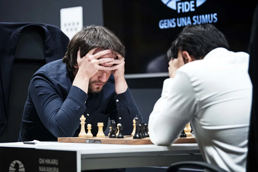 2022 FIDE Candidates Round 9, Radjabov-Nakamura
