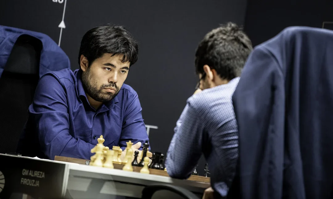 2022 FIDE Candidates, Hikaru Nakamura in Round 10. Photo: David Llada/FIDE.