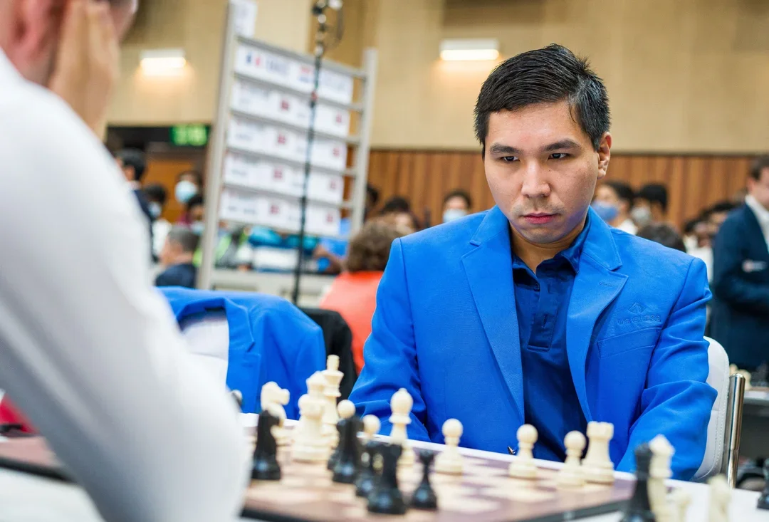 GM Wesley So at the 2022 FIDE Olympiad. Photo: Ootes