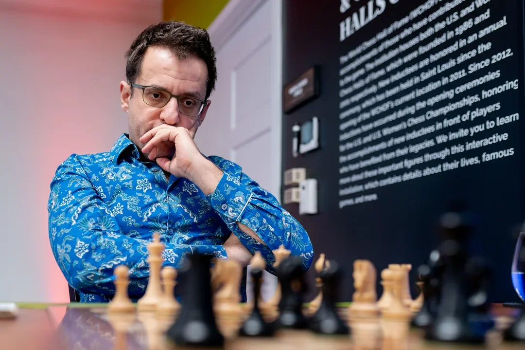 Aronian during his match against Sevian