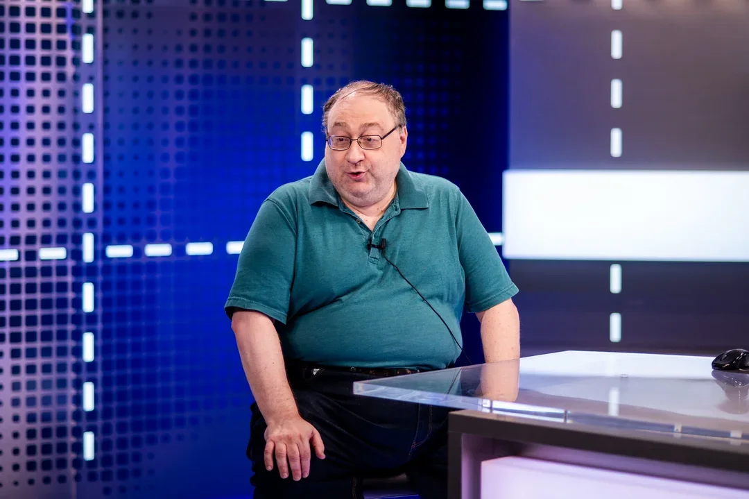 Alex Fishbein gave an in-depth in-studio interview after his first win of the tournament (Photo courtesy of Crystal Fuller/SLCC)