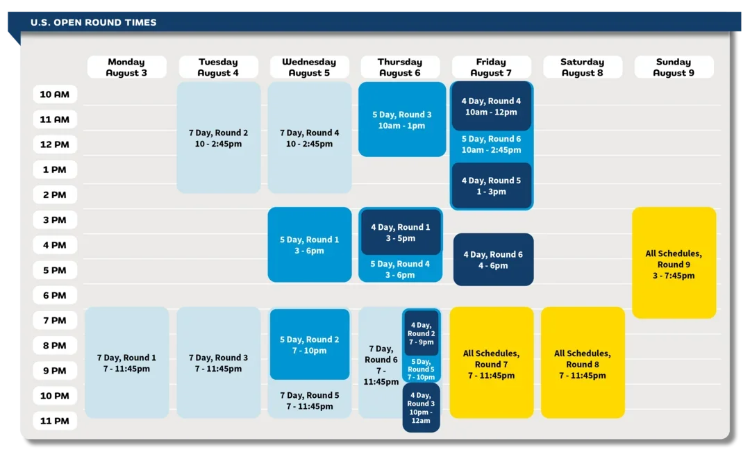 2026 us open schedule r04