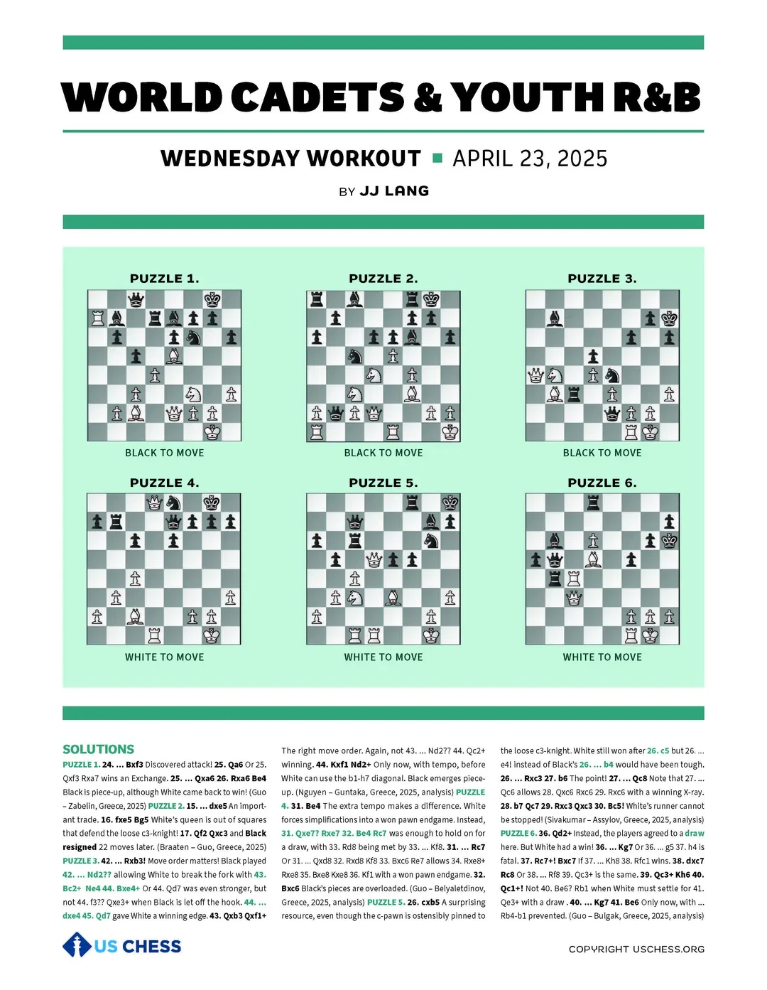 April 23 Worksheet