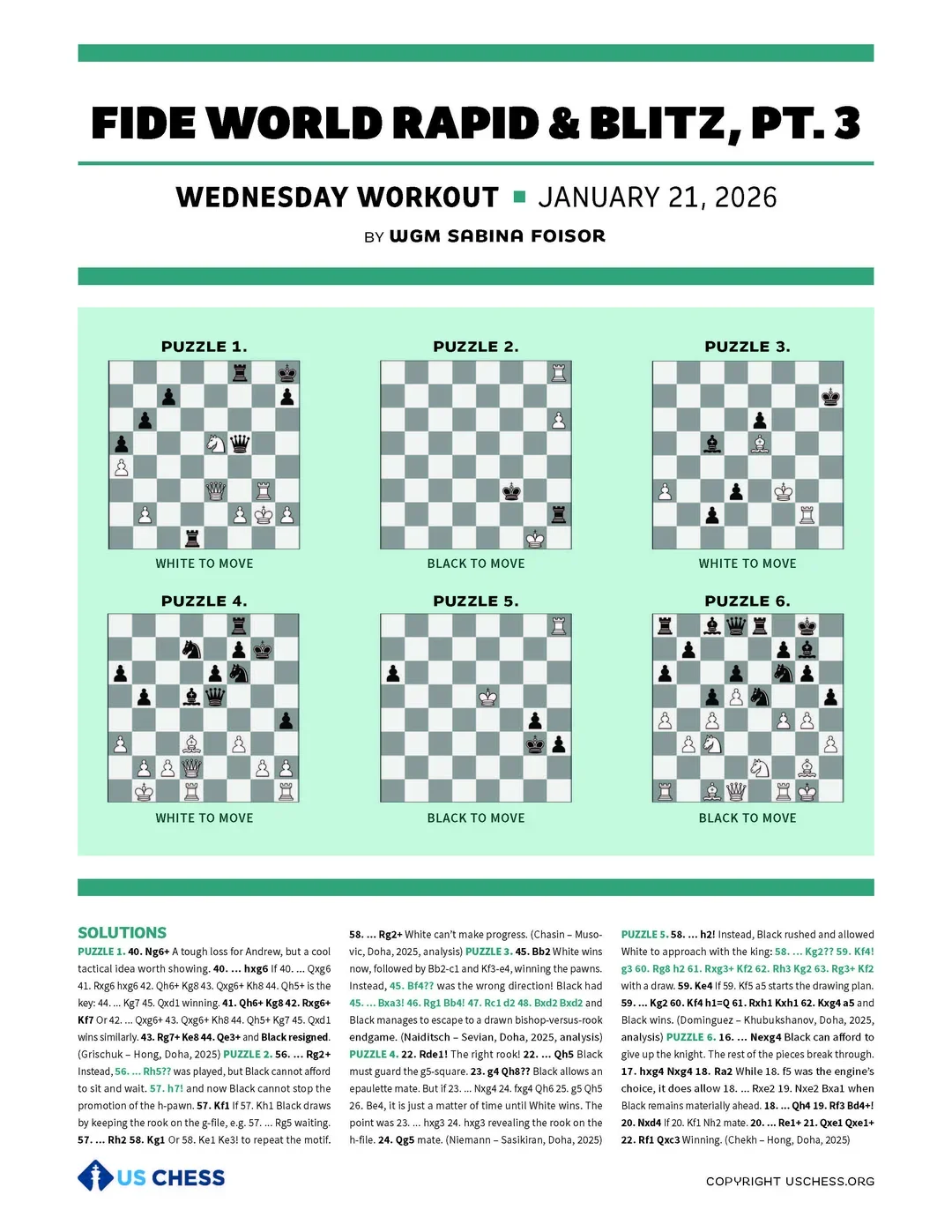 Worksheet for 01/21/2026