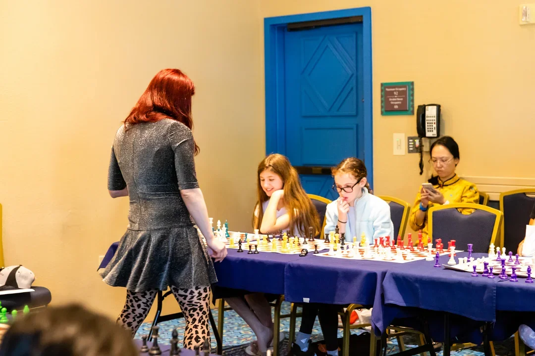 Jen giving a simul at the Orlando K-12