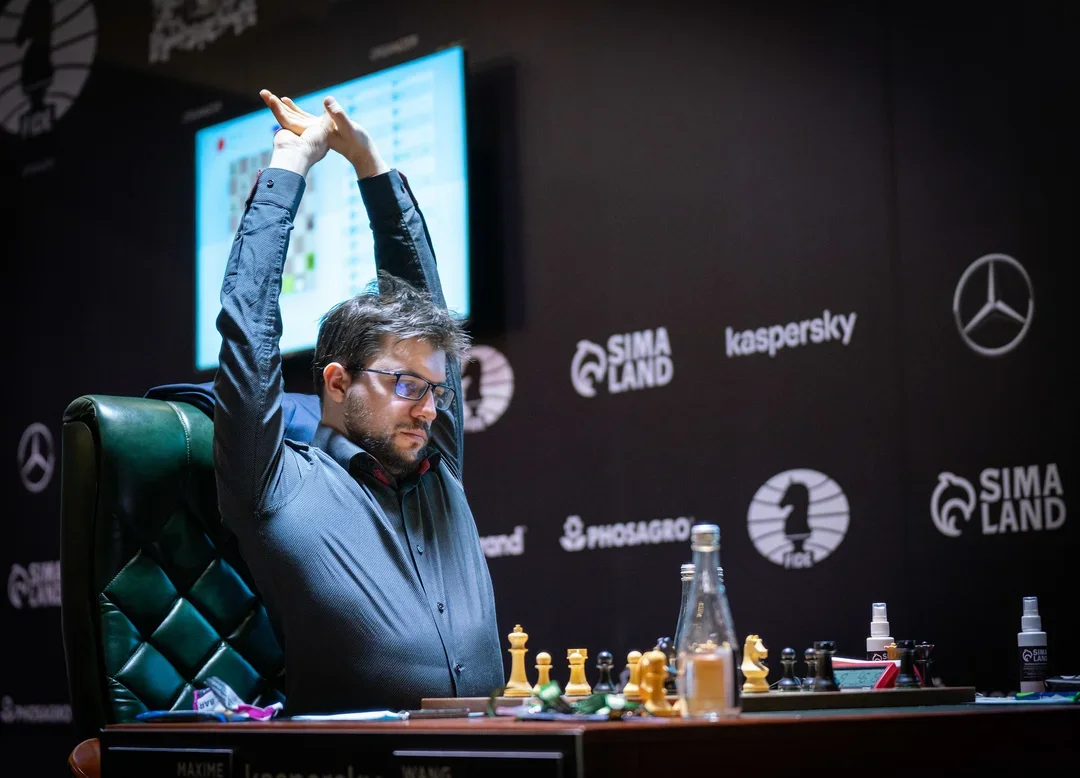 French GM Maxime Vachier-Lagrave MVL at the 2020-21 FIDE Candidates Tournament