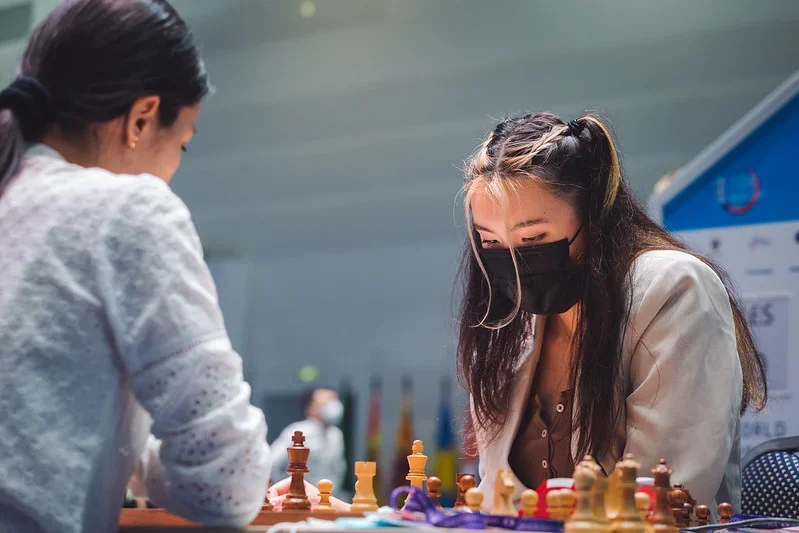 WGM Jennifer Yu at the 2021 FIDE Women's World Cup