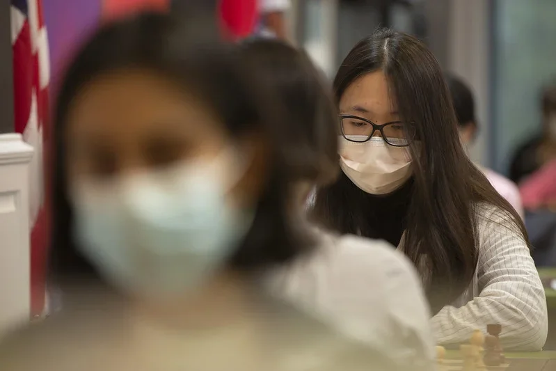 IM Annie Wang at the 2021 U.S. Junior Girls Championship