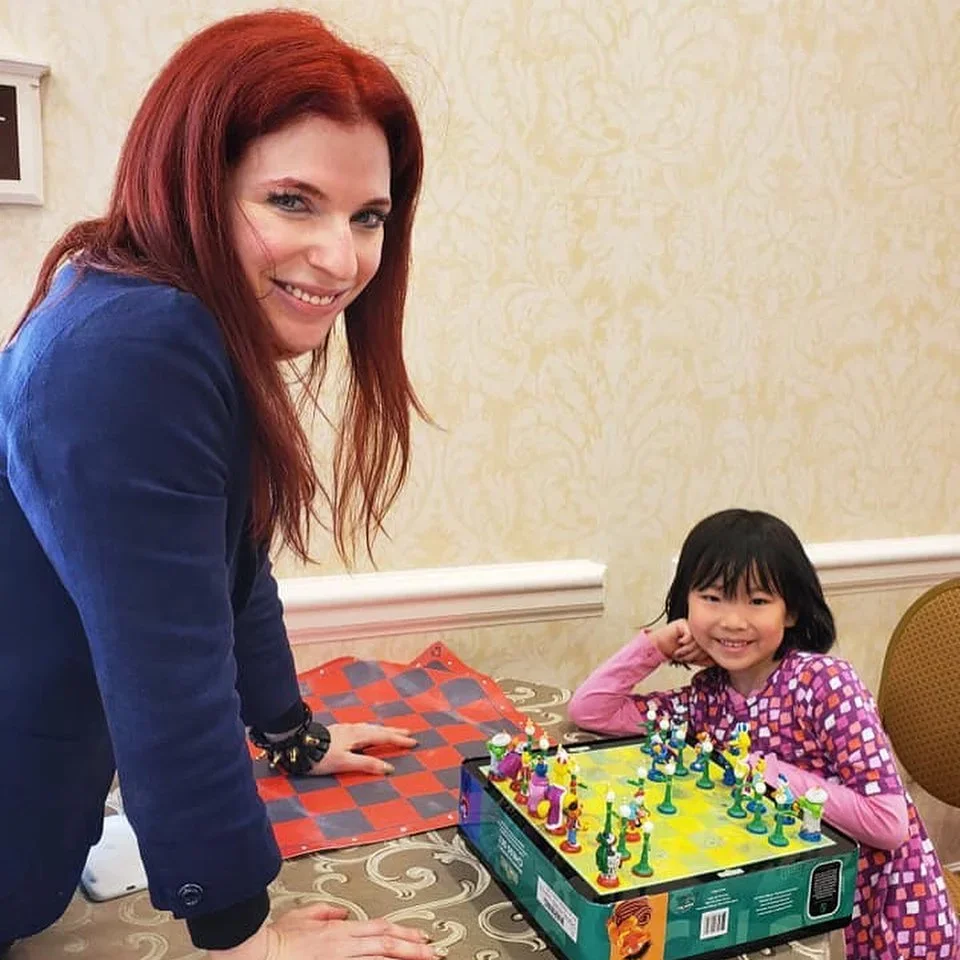Jennifer Shahade with Katherine Zhuge, Nashville 2019