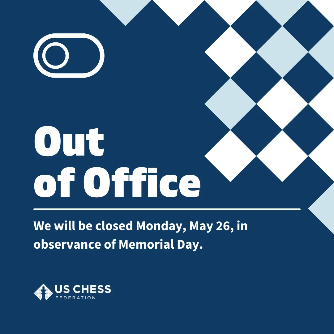 Memorial Day closure notice