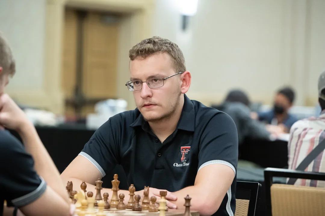GM Aleksey Sorokin at the 2022 U.S. Open. Photo: Mark Cieslikowski