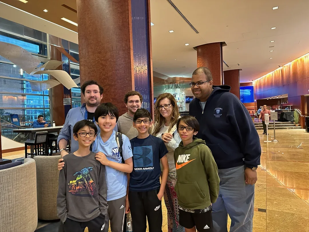 Andre Harding with friends