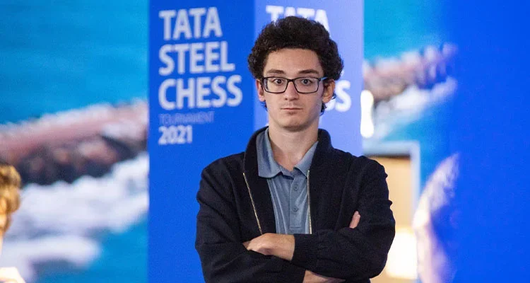 GM Fabiano Caruana at the 2021 Tata Steel Masters