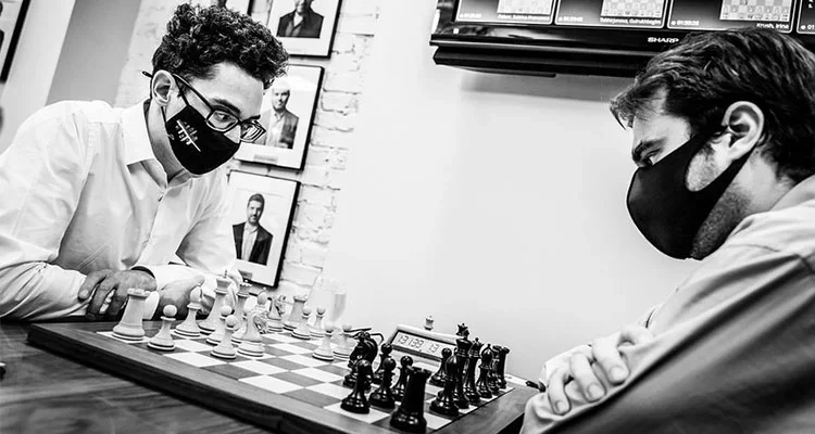 GMs Fabiano Caruana and Sam Shankland