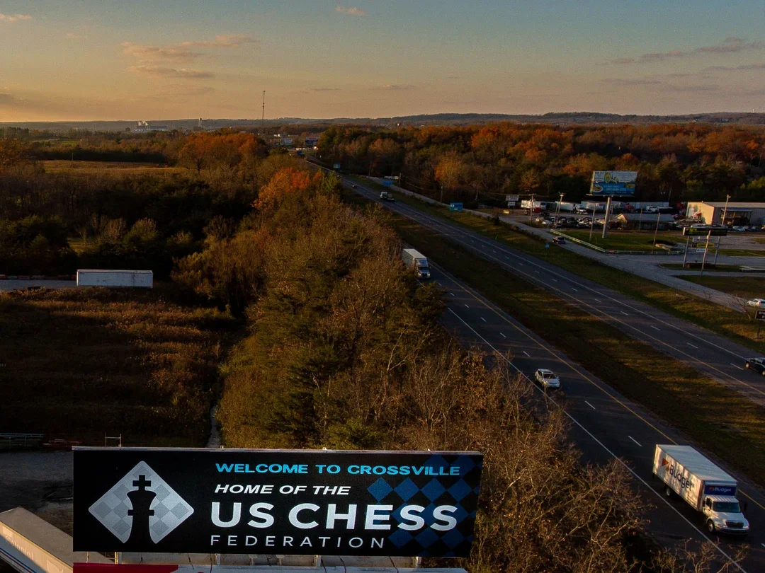 Crossville, TN with US Chess Billboard