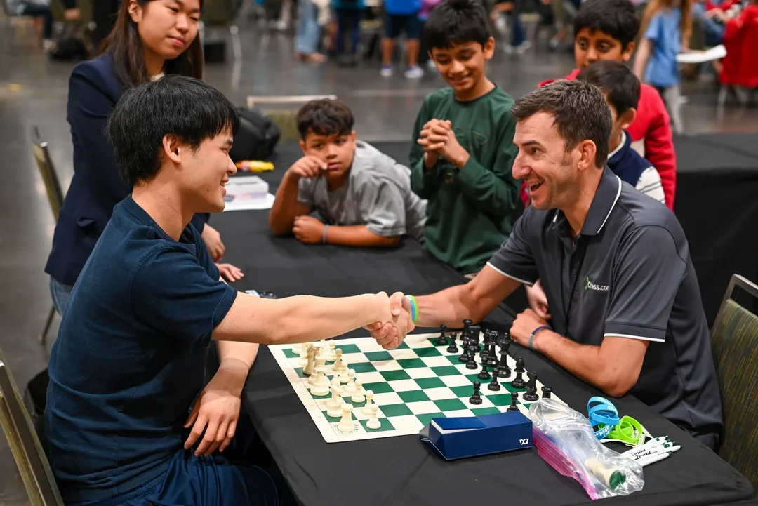 ChessKid's FM "FunMaster" Mike Klein counts as part of All-Comers (Photo by John Hartmann)