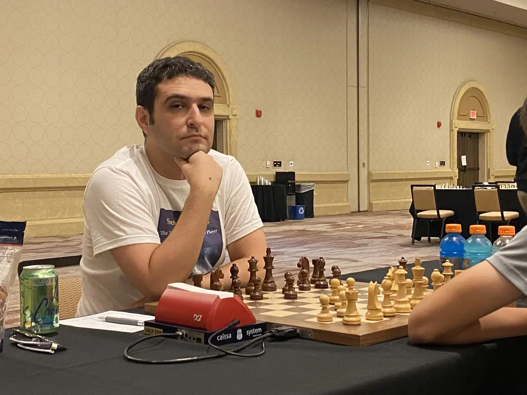GM Elshan Moradiabadi at the 2022 U.S. Open. Photo: Mark Cieslikowski