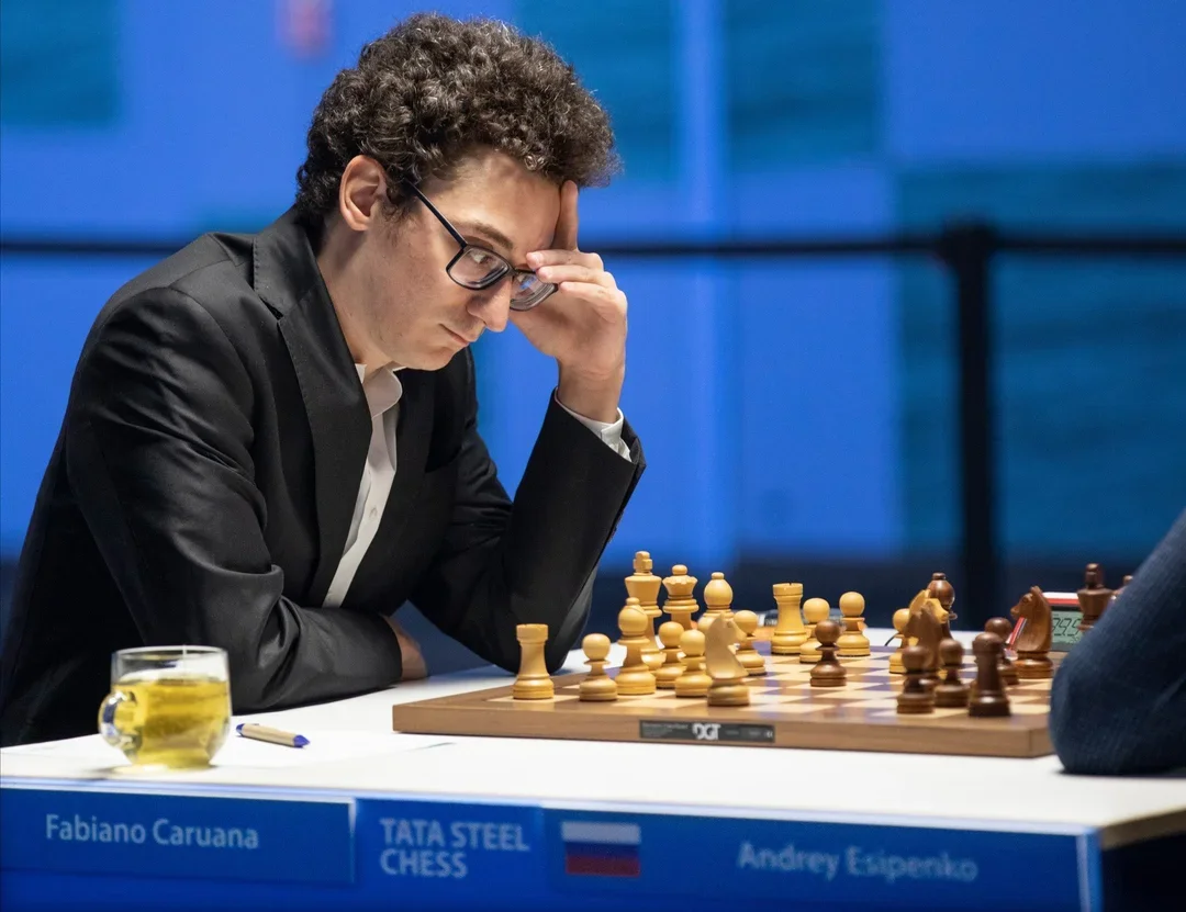 GM Fabiano Caruana at the 2021 Tata Steel Masters