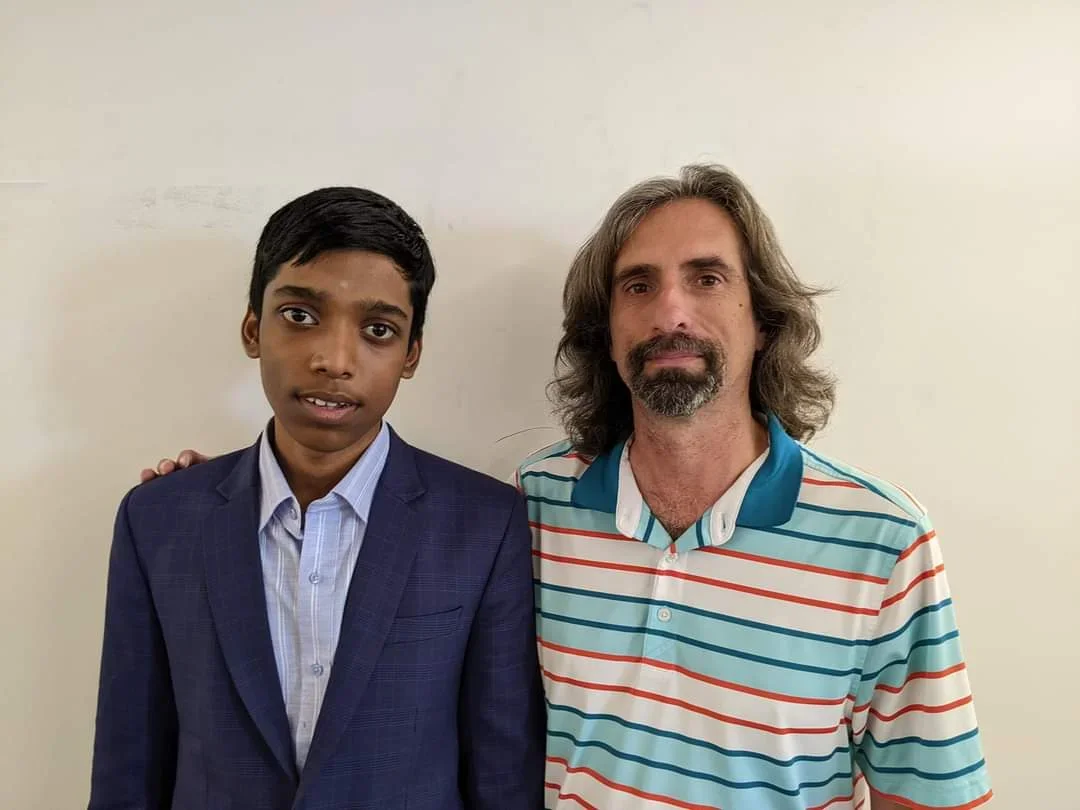 Pragg with the author. Photo: Jay Kleinman