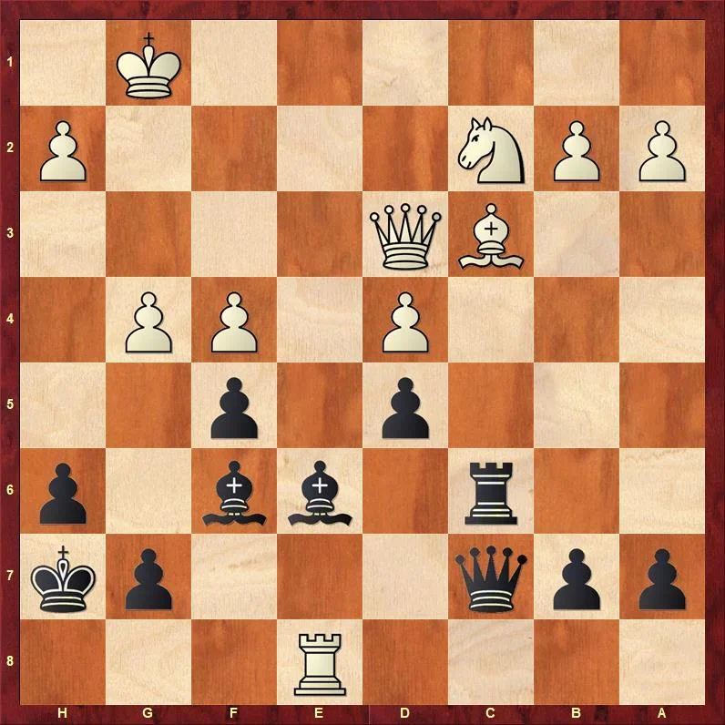 Magnus Carlsen Invitational - Semifinal: Giri-So 26. .. Qc7