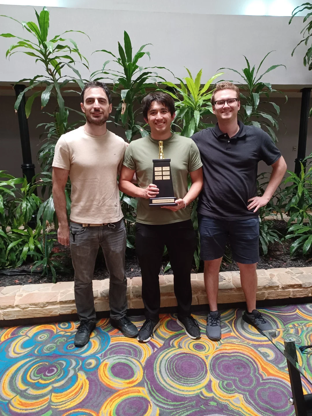 (From left): Zurab Javakhadze, Craig Hilby, and Andras Horvath are the 2024 co-champions (Photo by Alexey Root)