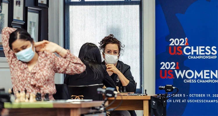 GM Irina Krush at the 2021 U.S. Women's Chess Championship