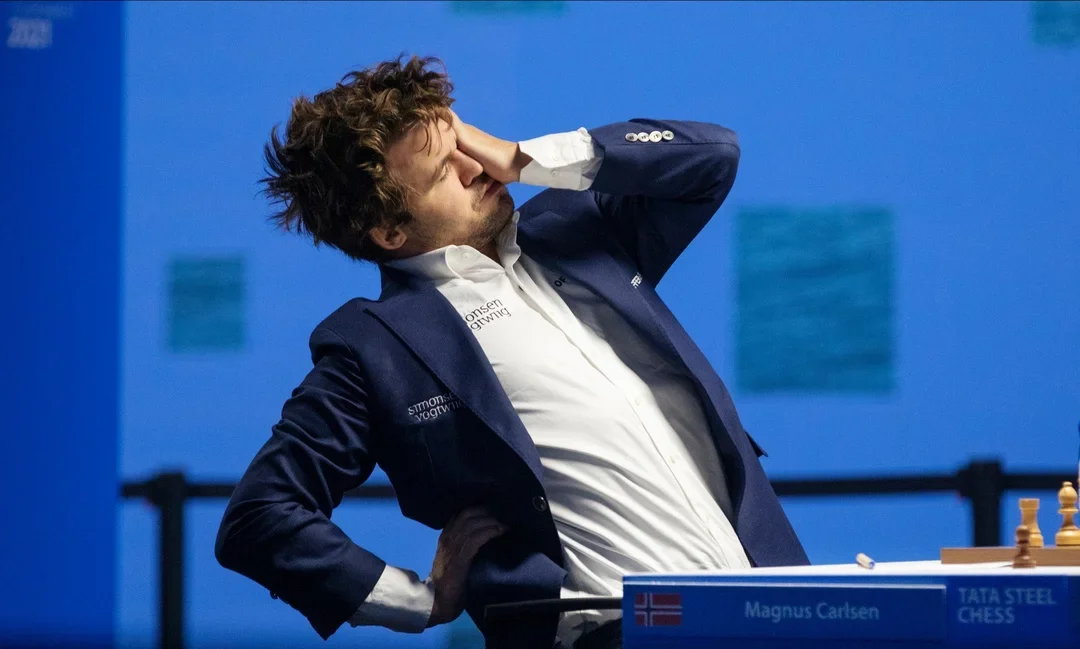 GM Magnus Carlsen at the 2021 Tata Steel Masters