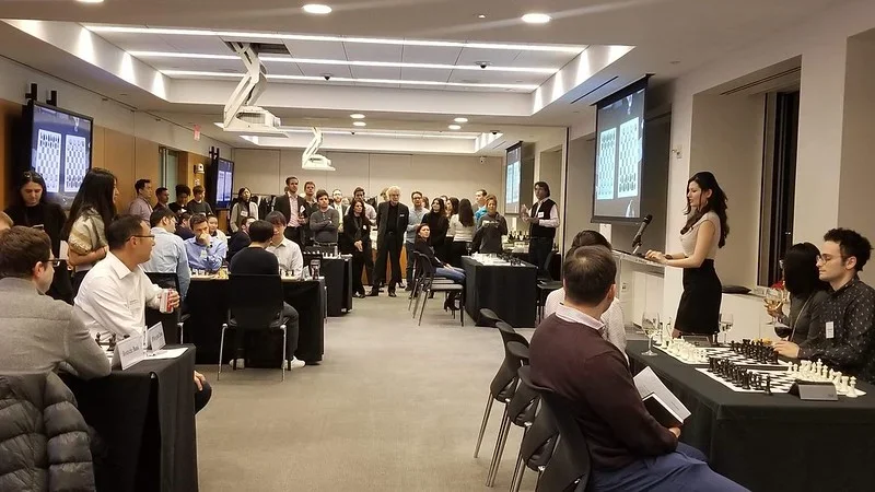 FM Alisa Melekhina at the New York Corporate Chess League