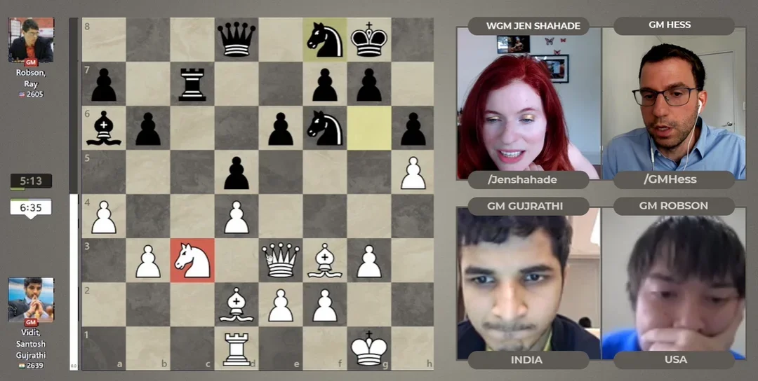 GM Ray Robson in 2021 FIDE Online Olympiad