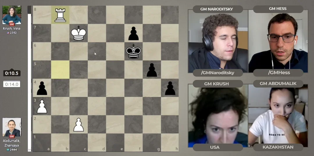 GM Irina Krush in the 2021 Online Olympiad