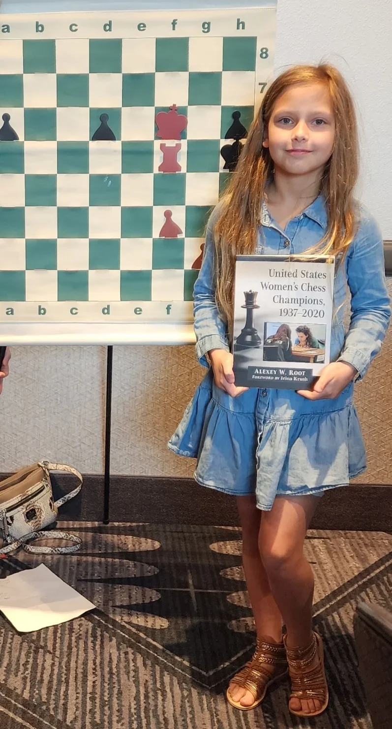 Liza Skripkina, only in fourth grade, was the Girls Club puzzle solving champion (courtesy Kimberly Doo)