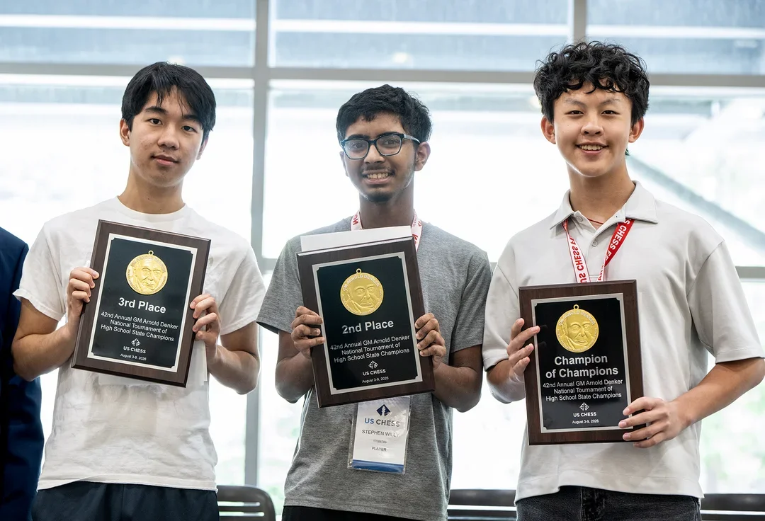 Denker winners Zhang Willy Zhao