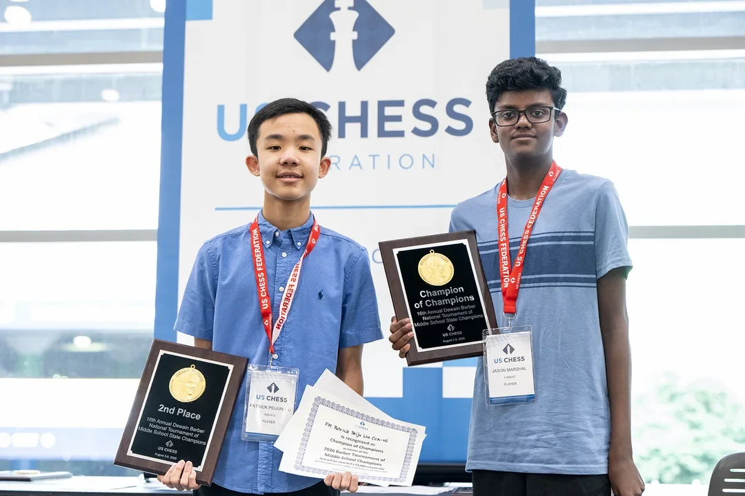 From left: FM Patrick Liu (CA-N) and Jason Marshal (SC). (Photo by David Llada)